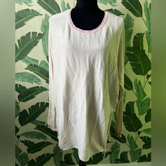 Nordstrom Rack Cloth By Design Womens Cream Oversized Tie Sweater Large NWT - Picture 3 of 8